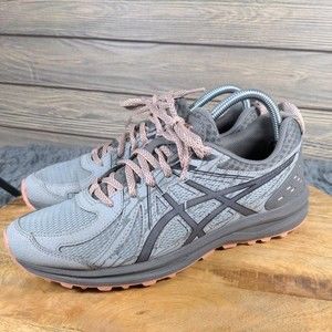 Asics FREQUENT TRAIL 1012A022 Grey Carbon Pink Athletic Sneakers Shoes Womens 9